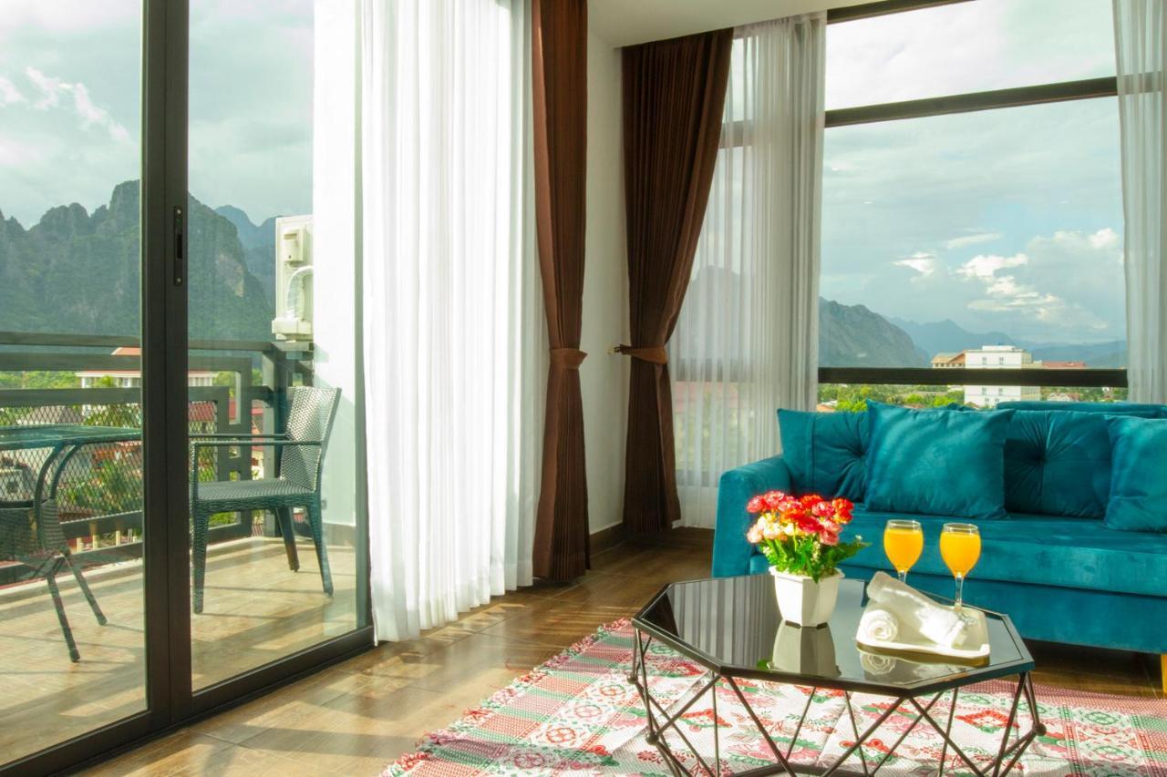 Vang Vieng Topview Hotel Buitenkant foto